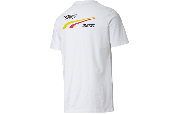 PUMA x Randomevent Tee 'White Black Yellow' 598068-02