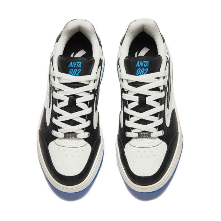 (GS) ANTA Skateboarding Series Sneakers 'Black White Blue' 312418010R-2