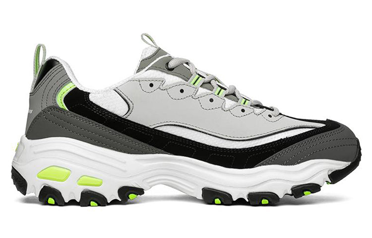 Skechers D'lites 1.0 Sport Shoes Grey/Green 52675-GYLM