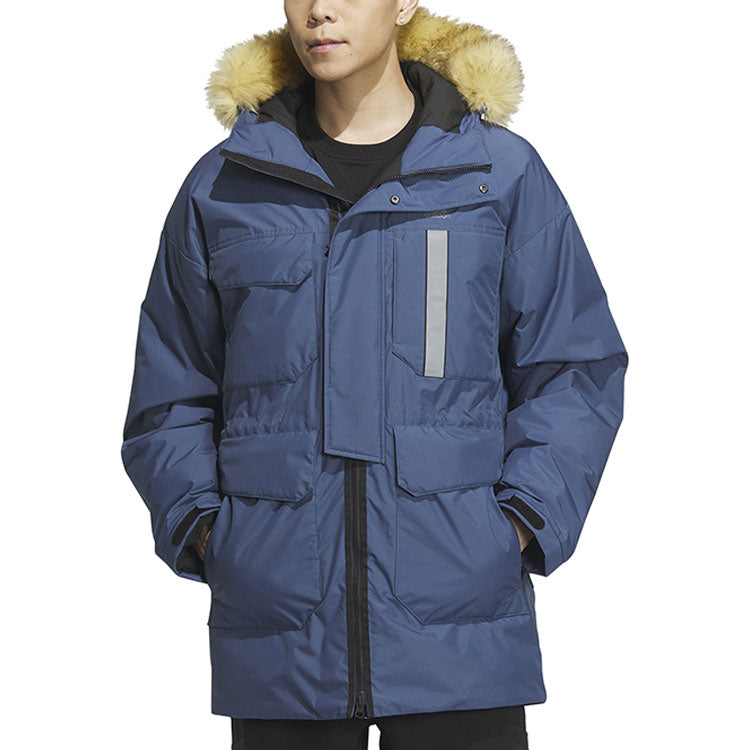 adidas Furry Down Parka 'Blue' IS0367