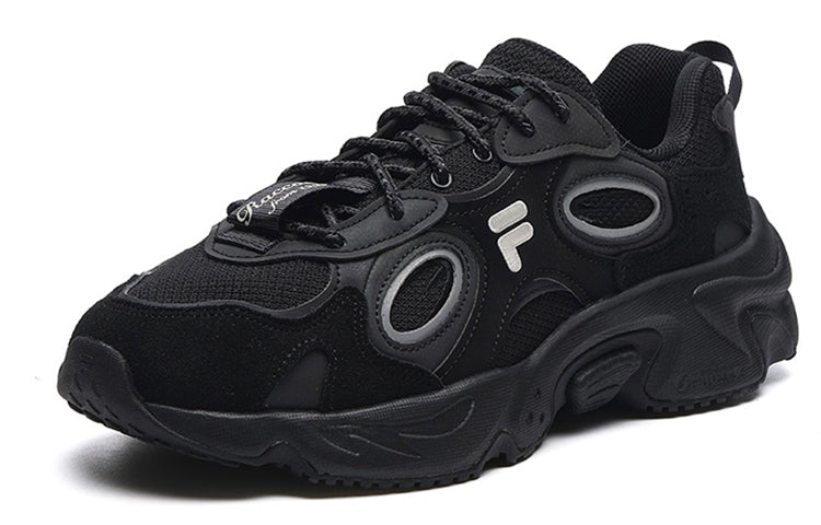 (WMNS) FILA FUSION Raccoon Sneakers 'Black' T12M217314FBK