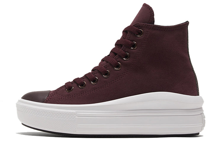 (WMNS) Converse Chuck Taylor All Star High Move 'Diamond Metal - Black Currant' 569544C