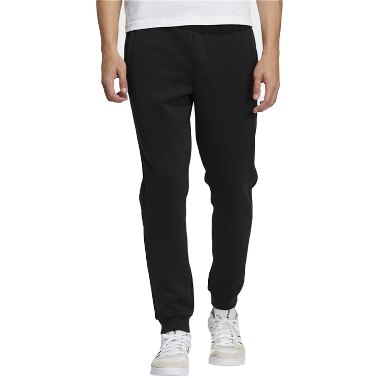 Men's adidas neo Sw Dk 3s Tp Knit Bundle Feet Sports Pants/Trousers/Joggers Black HA0797