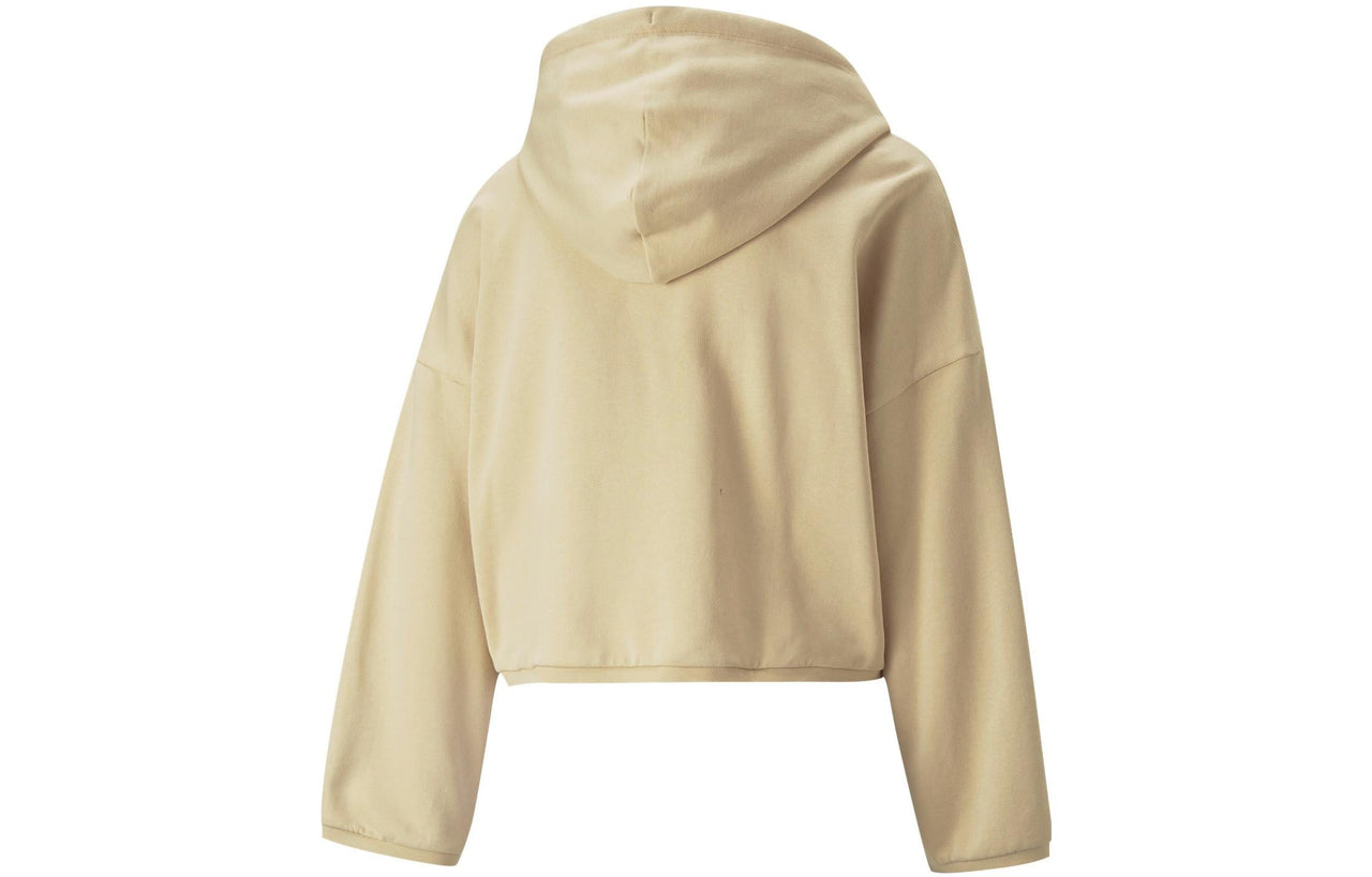 (WMNS) PUMA RE.GEN Cropped Hoodie 'Yellow' 531941-20