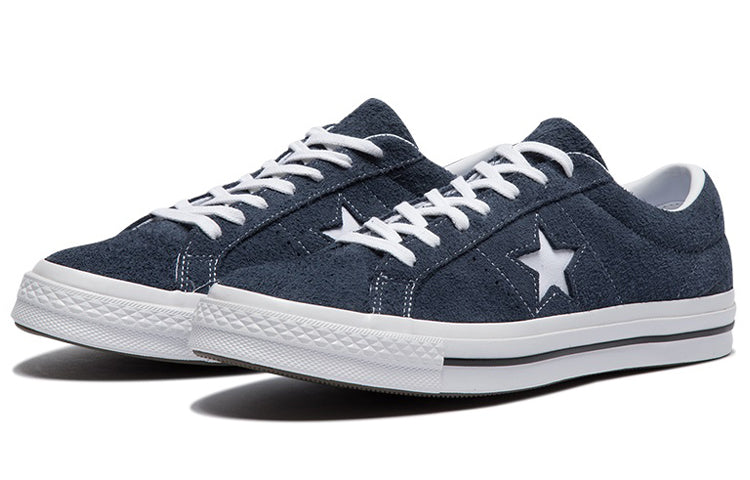 Converse One Star Ox Premium Suede 'Dark Blue' 158371C