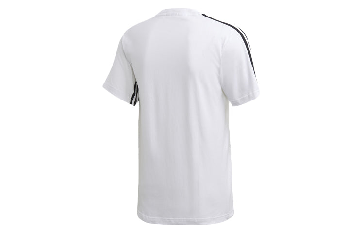 adidas M 3S Tape Tee Sports Round Neck Short Sleeve White FL3605