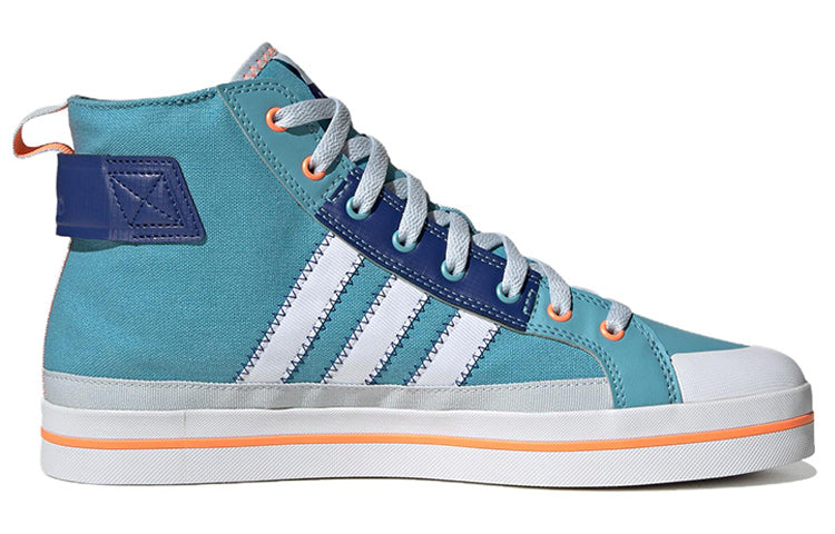 adidas neo City Canvas Hi 'Blue White Orange' HQ4620
