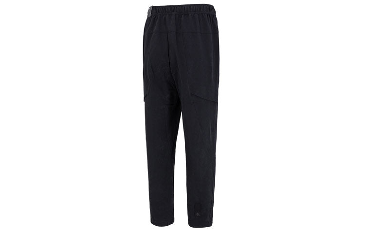 Men's adidas Wj 2.0 Wv Pnt Casual Straight Woven Solid Color Sports Pants/Trousers/Joggers Black HN8987