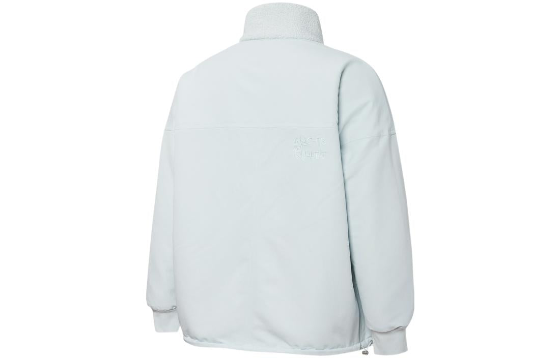 PUMA Mmq lamb's wool Reversible Stand Collar Jacket Couple Style Sky Blue 534744-62