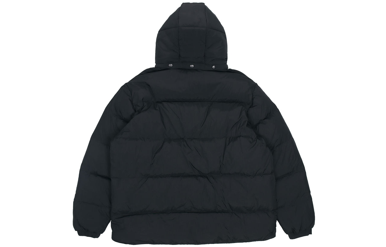adidas originals Solid Color hooded down Jacket Black H13564