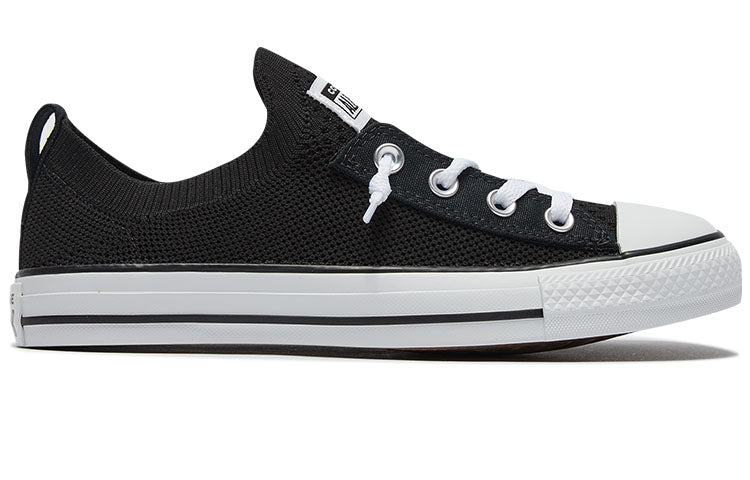 (WMNS) Converse Chuck Taylor All Star Shoreline Knit Slip Low Top Black White 565489C