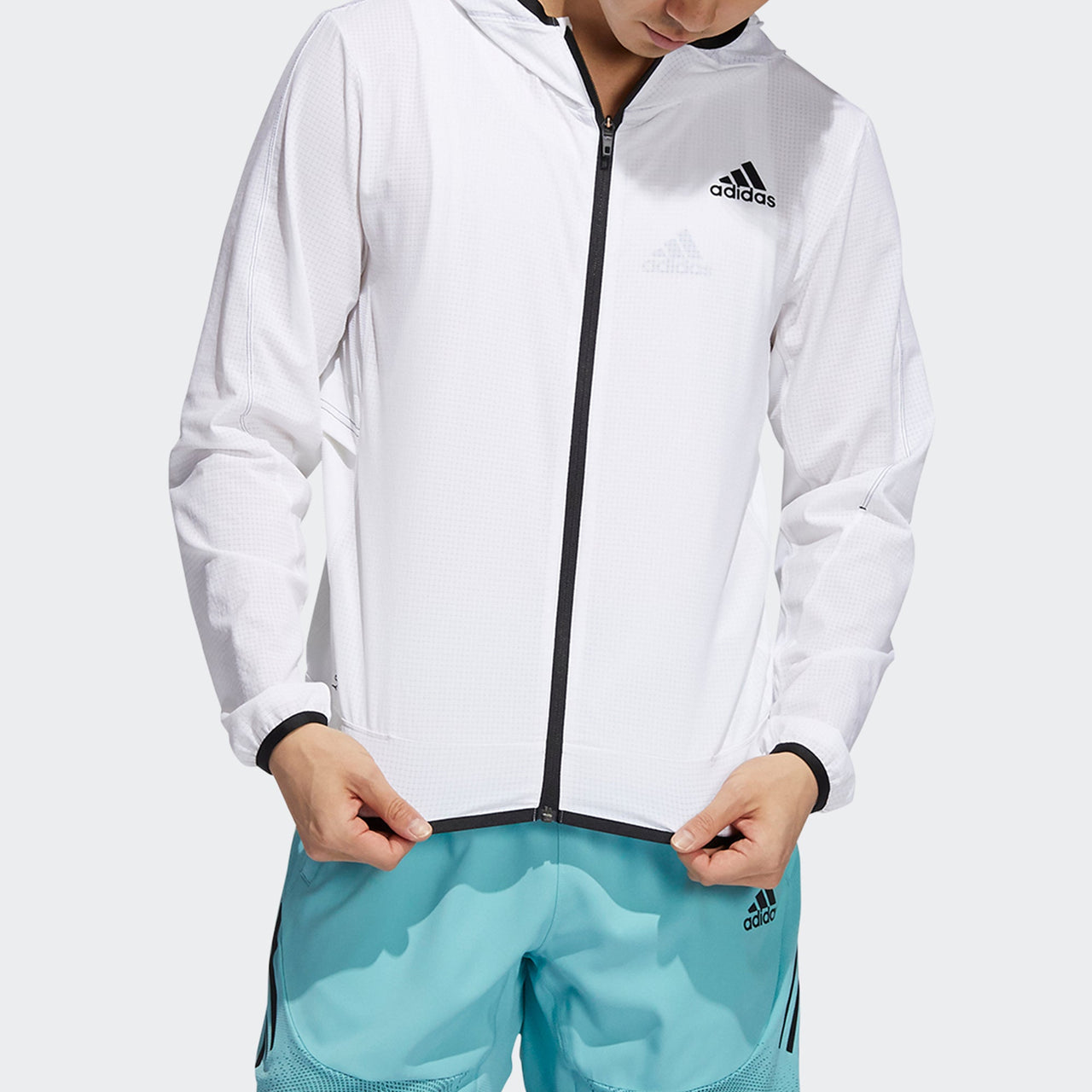 adidas H.rdy Warri Jkt Sports Training Breathable Hoodie Jacket Men's White GT8261