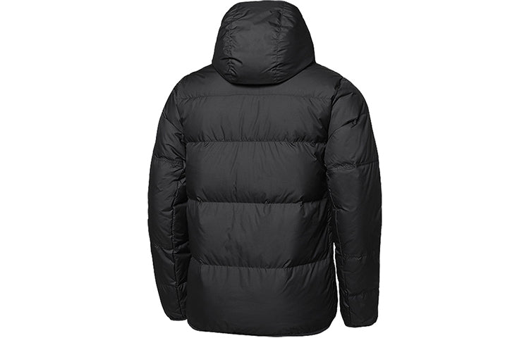 Nike logo Casual Solid Color Hooded Down Jacket Men's Black DD6795-010