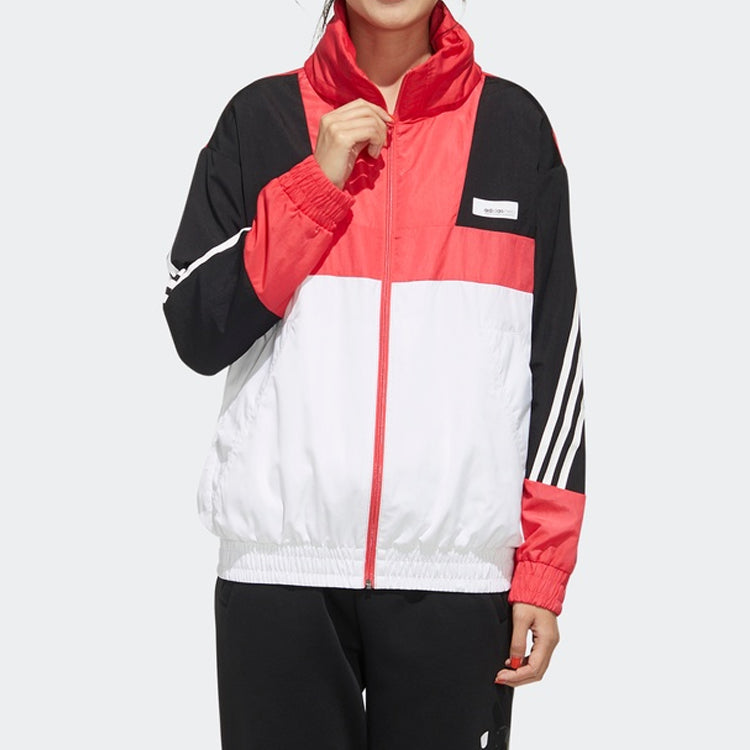 (WMNS) adidas neo Printing Hooded Jacket Pink FU1069