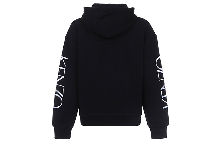 (WMNS) KENZO Rose Alphabet Logo Hoodie Black F952SW780952-99