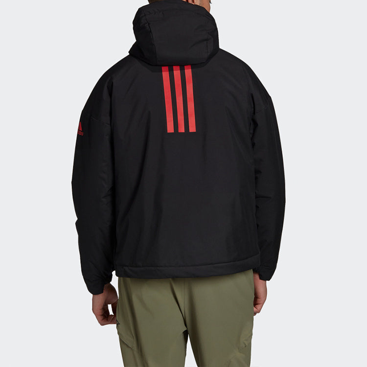 adidas Urban Fc Cny Outdoor Hooded Cotton Jacket Men Black FT9410