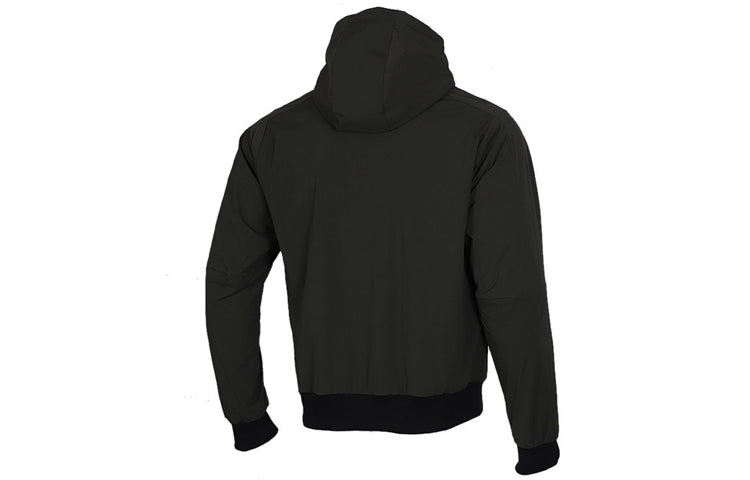adidas Sports Hooded Jacket Men Dark Brown FJ0257