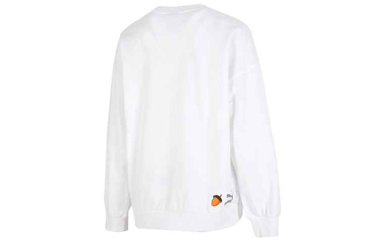 (WMNS) PUMA FF Bubble Sleeve Crew Neck Sweatshirt 'White' 538779-02
