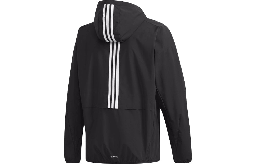 adidas M Id Trvl Wv Jk Windproof Sports Hooded Jacket Black ED1942