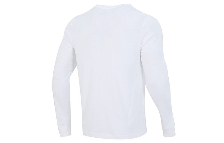 Men's Nike Embroidered Logo Loose Sports Running Long Sleeves White T-Shirt AR5194-100