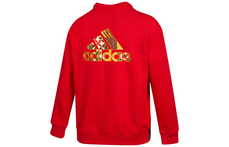 adidas Mufc Cny Cr Swt limited Embroidered Manchester United Soccer/Football Sports Pullover Red H63992