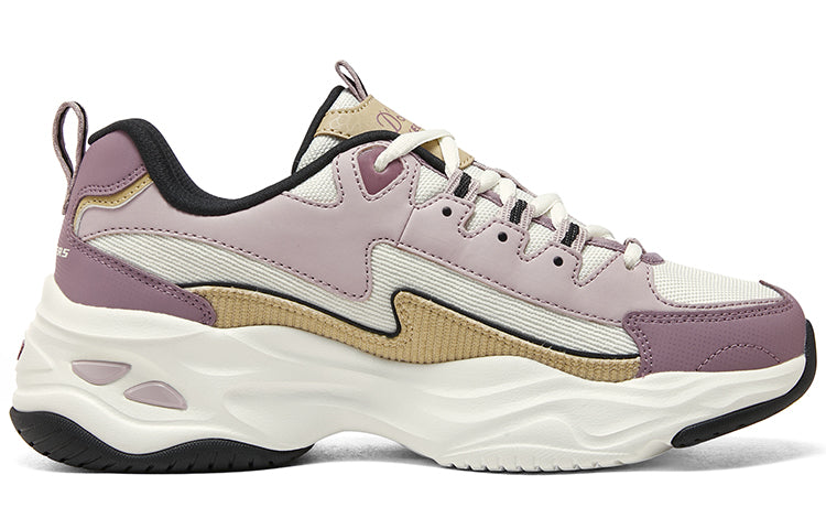 (WMNS) Skechers DLITES 1.0 'Mauve Yellow White' 896282-MVNT