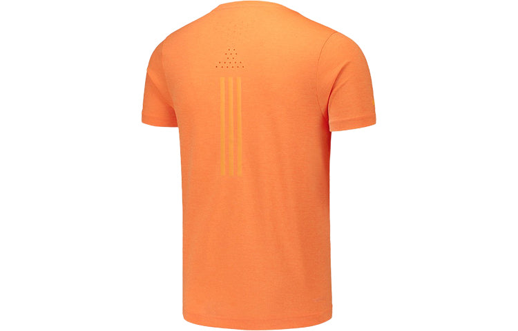 adidas CHILL TEE M Training Sports Short Sleeve Orange FL8579