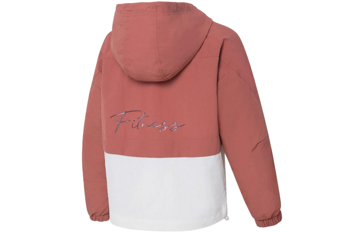 (WMNS) Li-Ning Gym Series Loose Sports Hooded Jacket 'Pink' AFDS010-2