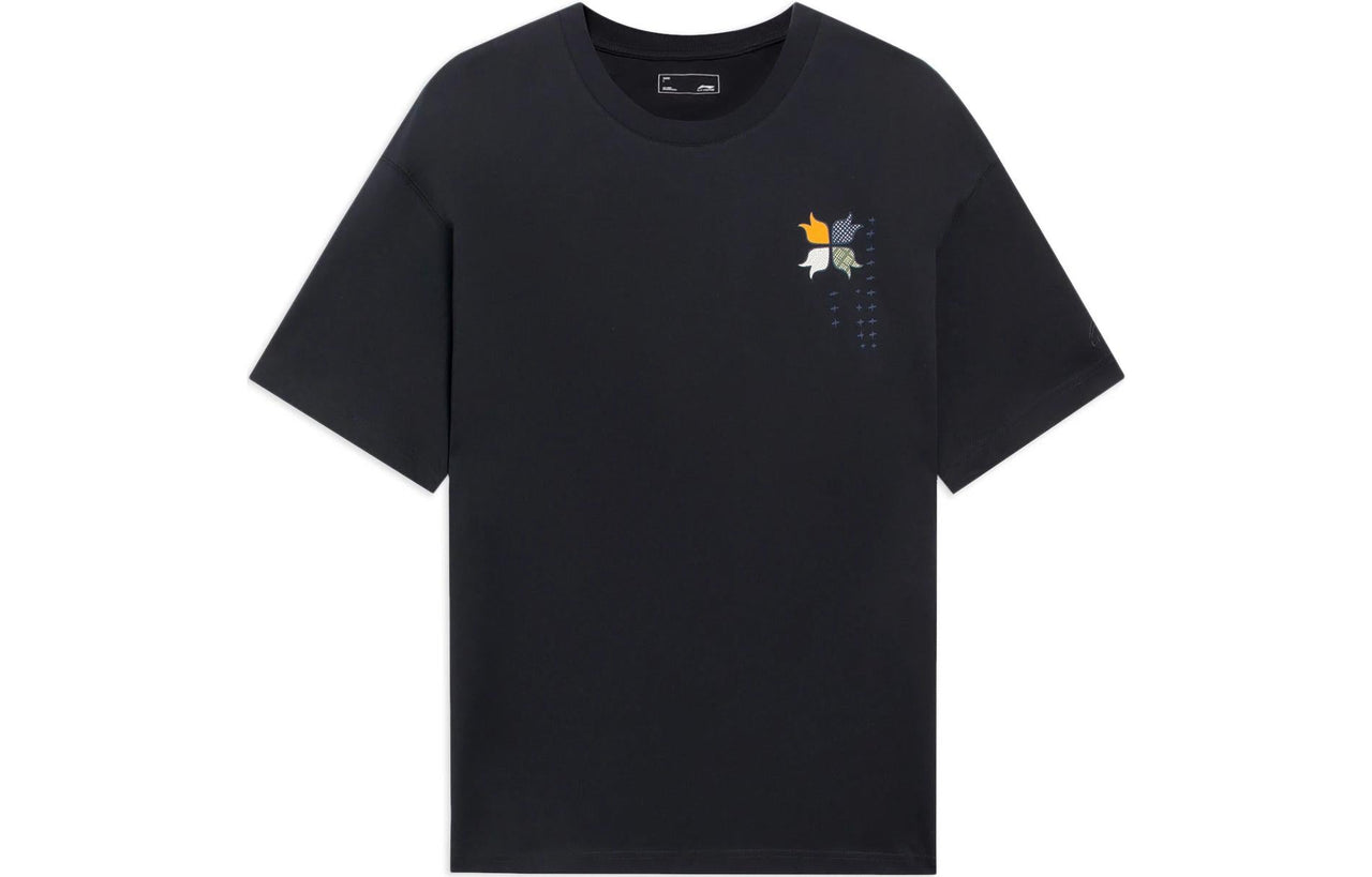 Li-Ning Graphic T-shirt 'Black' ATSS597-4