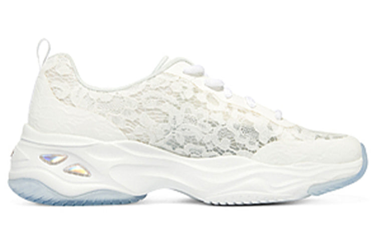 (WMNS) Skechers DLites 4.0 'White Lace' 896092-WHT
