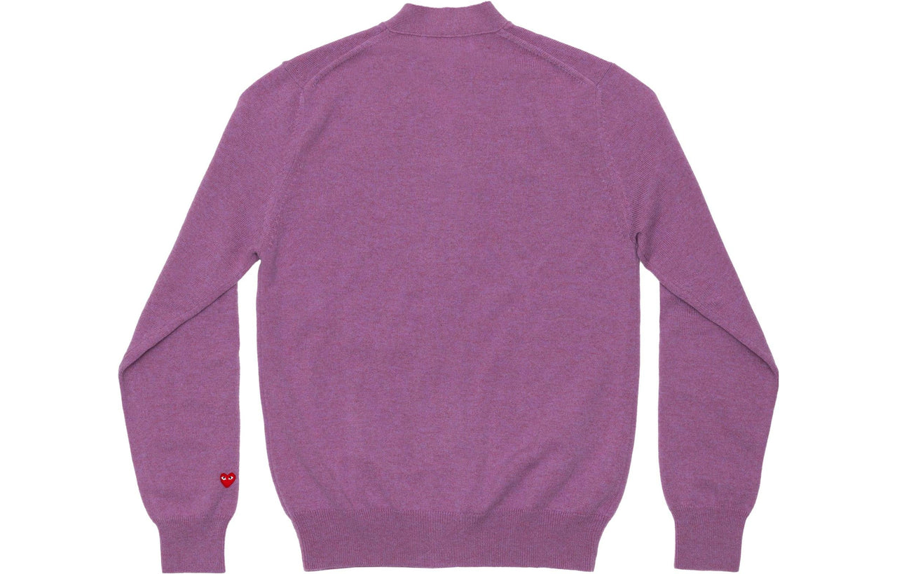 COMME des GARCONS PLAY Cardigan Pastel Series Sleeve Heart 'Purple' AZ-N092-051-4