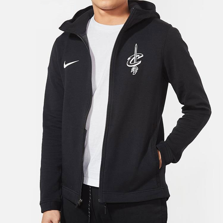 Nike Cleveland Cavaliers Basketball Sports Hooded Jacket Black 940869-010