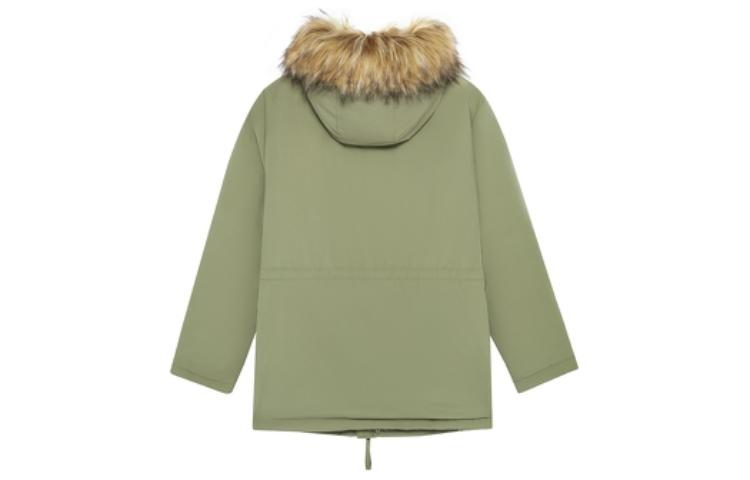 New Balance Fur Collar Warm Windproof Jacket 'Green' AMJ23371-FRO