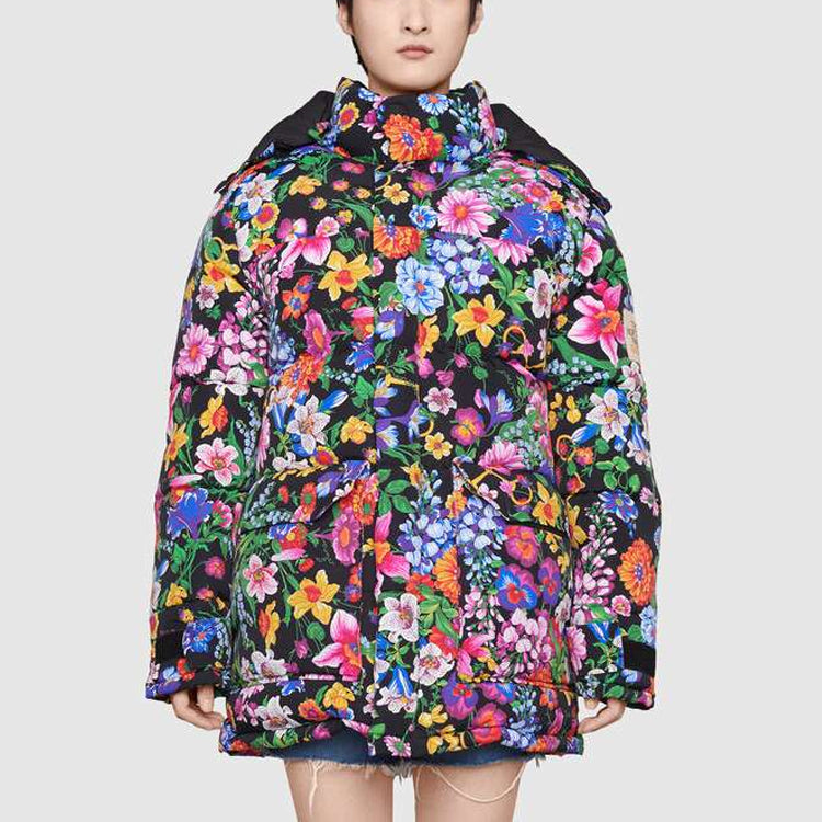 Gucci x The North Face Floral Print Down Jacket 'Purple' 648858-XAABX-1037