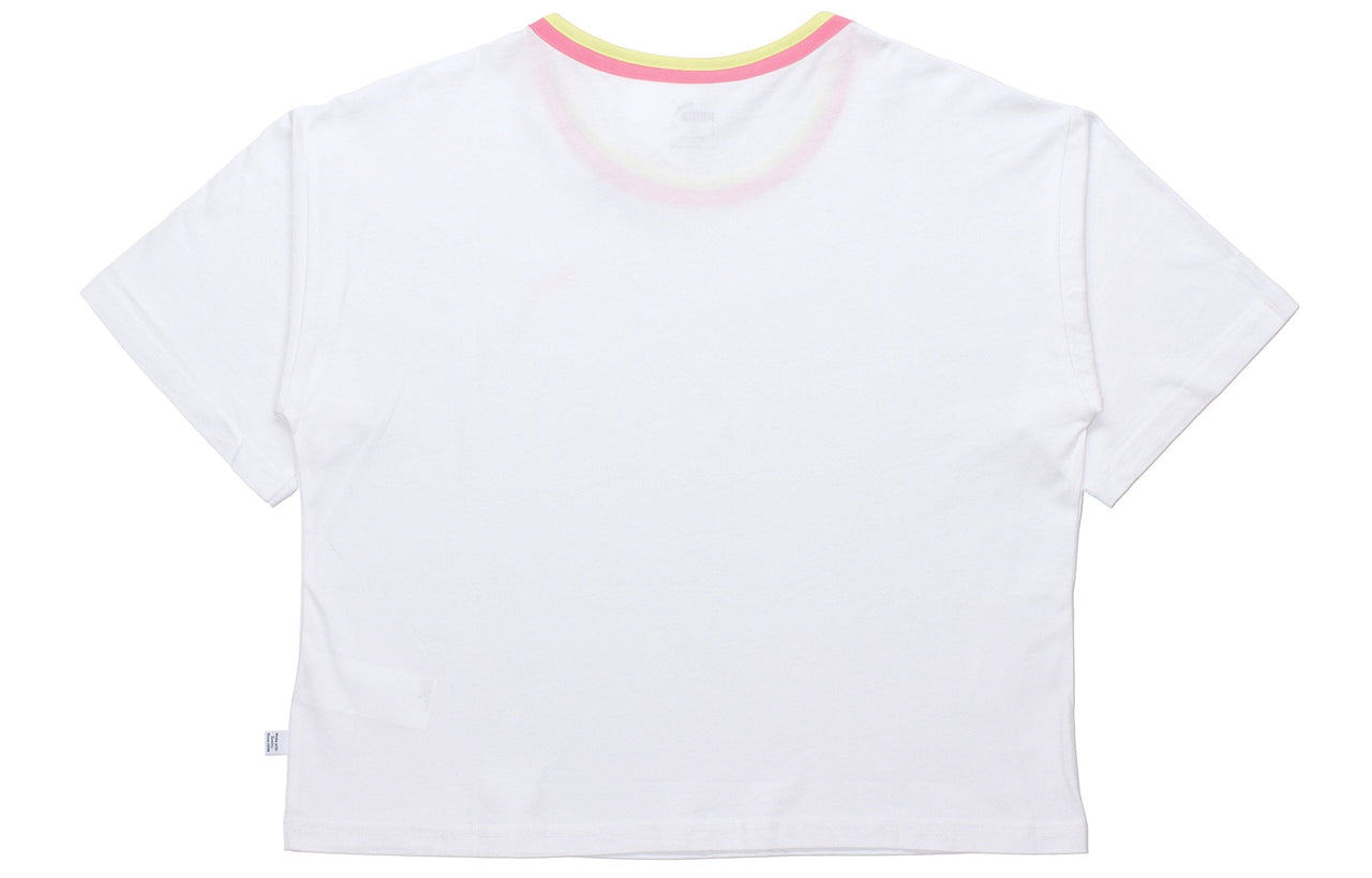 (WMNS) PUMA Celebration Style Round-neck White 586043-02
