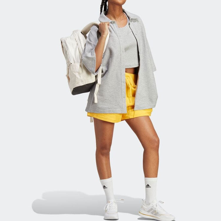 (WMNS) adidas Lounge Terry Loop Shorts 'Gold' HZ1603