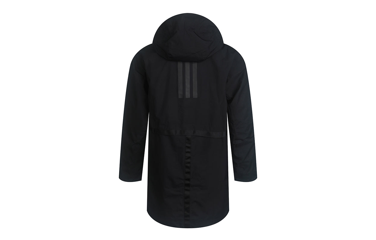 adidas Urban Parka R.R Hooded Sports Tatting Sports Coat Men Black FI0632