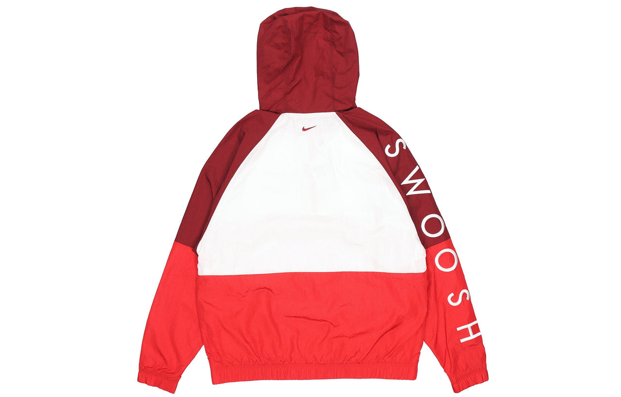 Men's NikeAs Nsw Swoosh Jkt Wvn Nfs Casual Sports Woven Jacket Red DJ0477-677