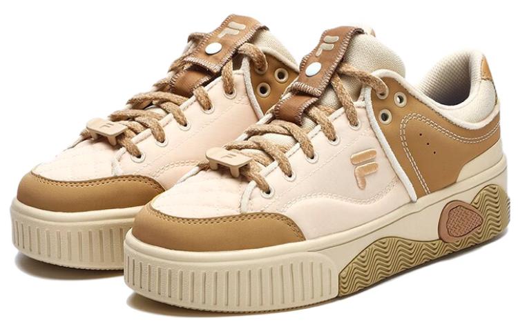 (WMNS) FILA FUSION Stack Skate Shoes 'Beige Brown' T12W312203FBT