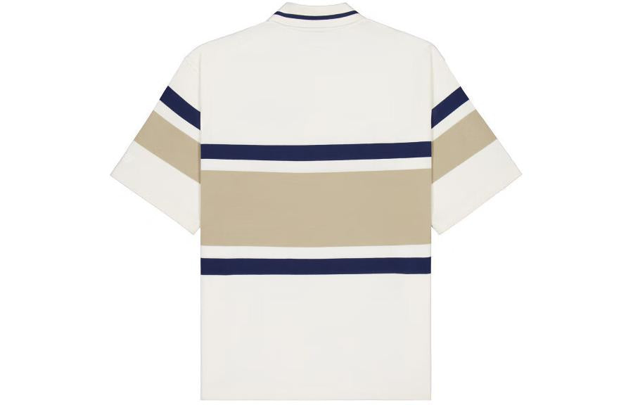 New Balance Athletics Striped Polo Shirt 'Ivory' NFE22241-IV