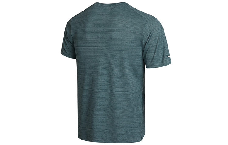 Nike M Nk Df Miler Top Ss Running Training Sports Short Sleeve Gray Green Graygreen CU5993-387