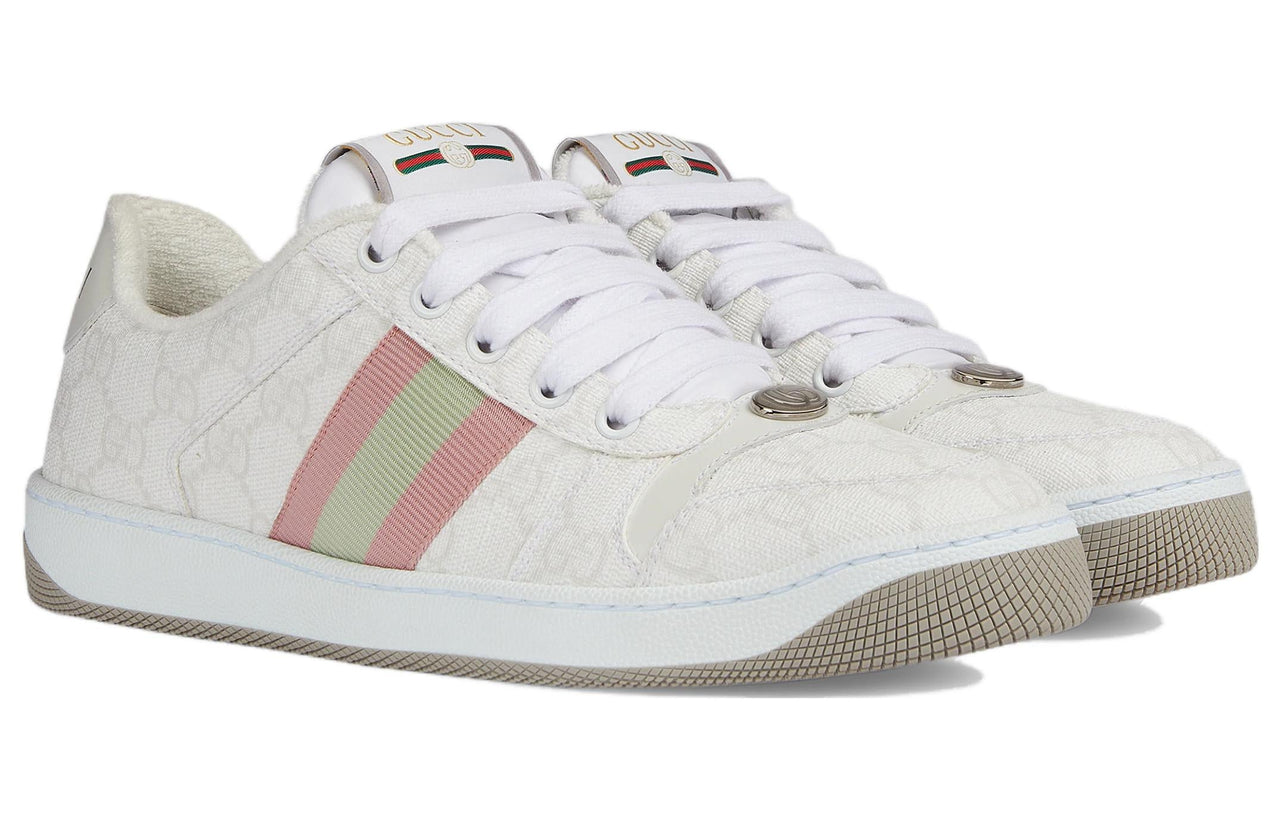 (WMNS) Gucci Screener sneaker 'White GG Supreme' 771134-96GE0-9058