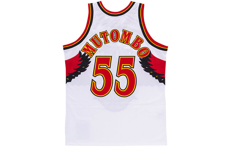 Mitchell & Ness NBA Authentic Jersey' Atlanta Hawks - Dikembe Mutombo 1996-97' AJY4SB19088-AHAWHIT96DMO