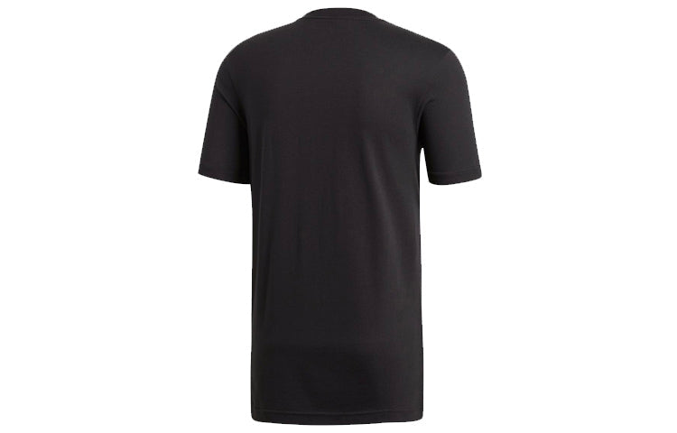 adidas E LIN BRUSH T Sports Round Neck Short Sleeve Black DV3046