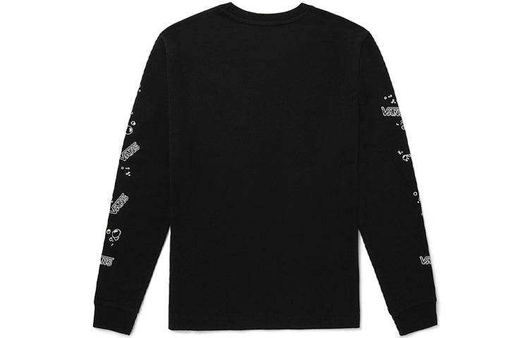 (WMNS) Vans x SPONGEBOB SQUAREPANTS Printing Round-neck Sweateshirt Black VN0A5I3FYZS
