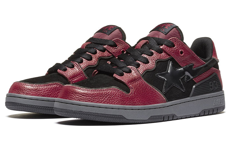 A BATHING APE Sta Black Red 1H80-191-003