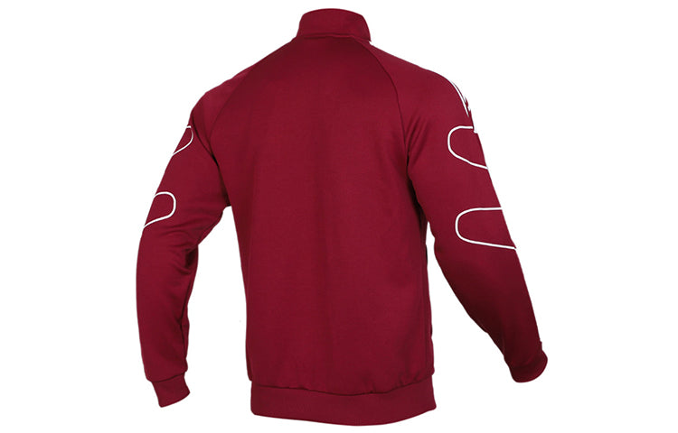 adidas originals Stand Collar Casual Sports Jacket Red ED7212