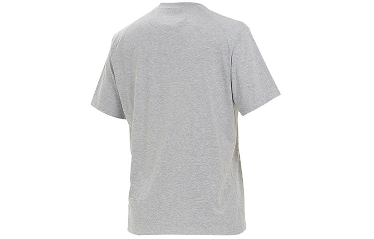 Men's Y-3 Casual Logo Round Neck Short Sleeve Gray T-Shirt GK4505