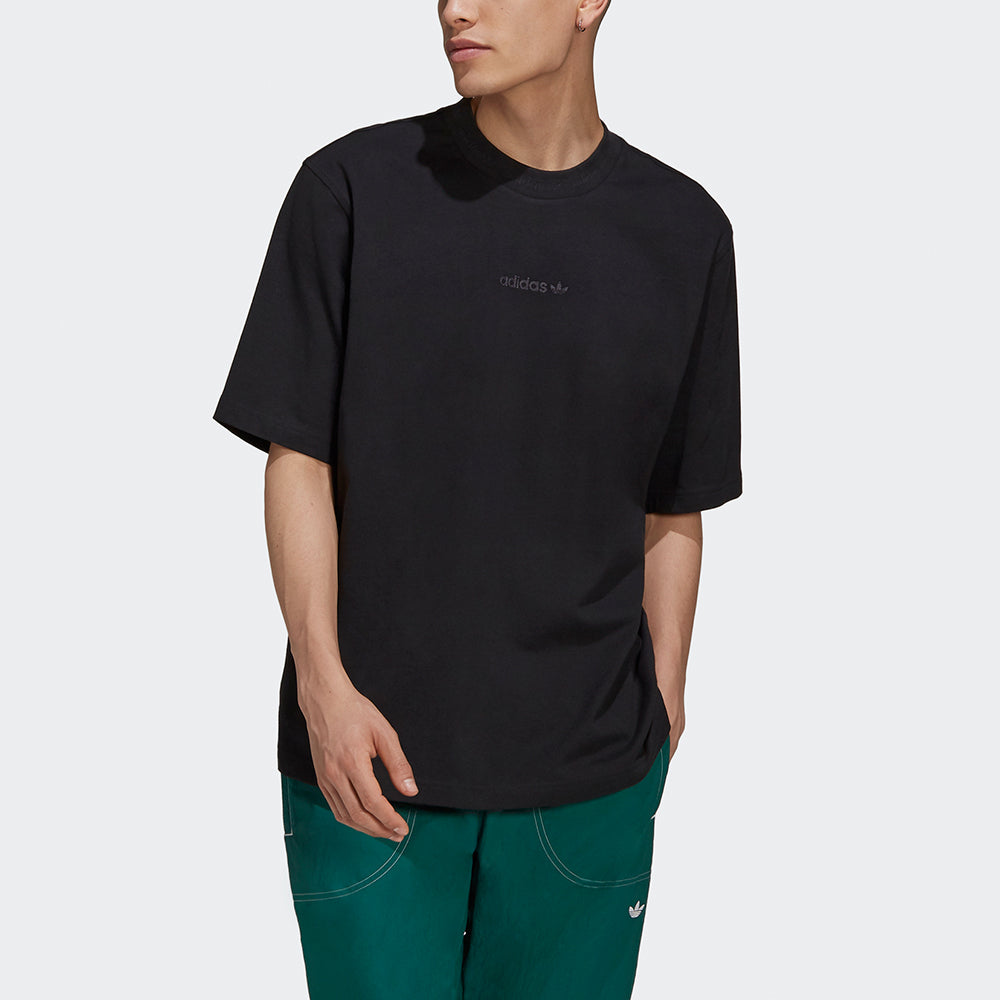 adidas originals Rib Detail Tee For Men Black HB8044