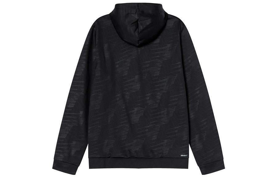 New Balance Essentials Allover Print Hoodie 'Black' AMT93023-BK
